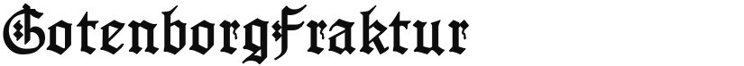 Gotenborg Fraktur font download