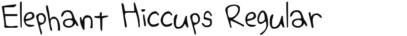 Elephant Hiccups font download