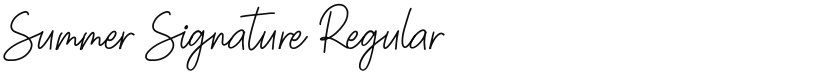 Summer Signature font download