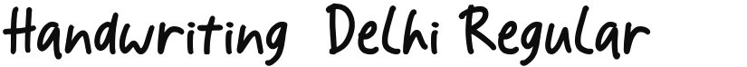 Handwriting-Delhi font download