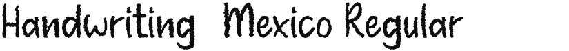 Handwriting-Mexico font download