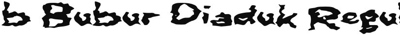 b Bubur Diaduk font download
