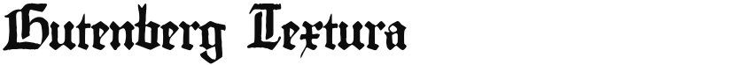 Gutenberg Textura font download