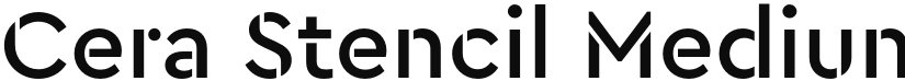 Cera Stencil font download