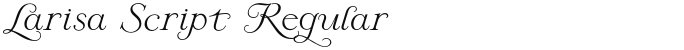 Larisa Script Regular