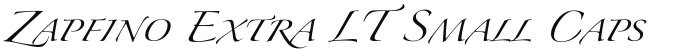 Zapfino Extra LT Small Caps