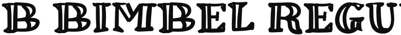 b Bimbel font download