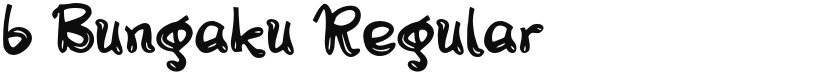 b Bungaku font download