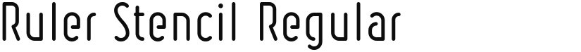 Ruler Stencil font download