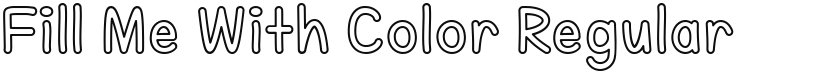 Fill Me With Color font download