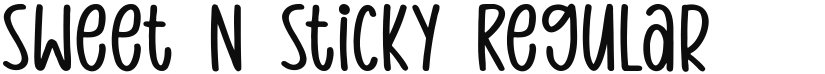 Sweet N Sticky font download