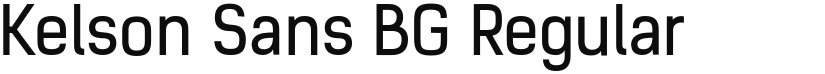 Kelson Sans BG font download