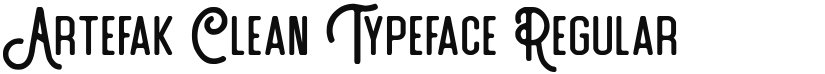 Artefak Clean Typeface font download
