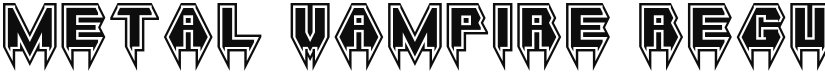 Metal Vampire font download