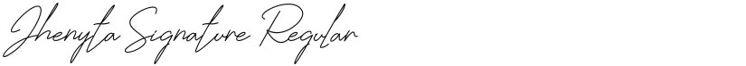 Jhenyta Signature font download