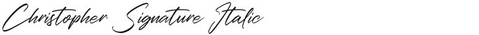 Christopher Signature Italic