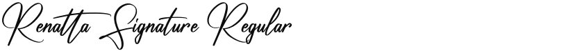 Renatta Signature font download