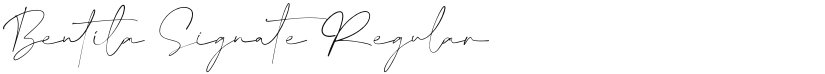Bentila Signate font download