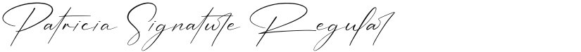Patricia Signature font download