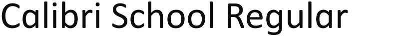 Calibri School font download