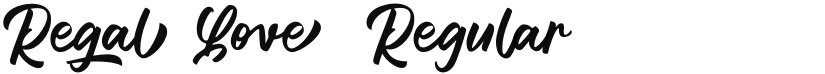 Regal Love font download