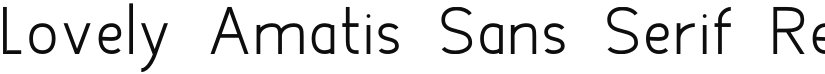 Lovely Amatis Sans Serif font download