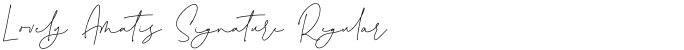 Lovely Amatis Signature Regular