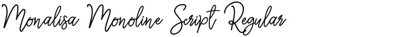 Monalisa Monoline Script font download