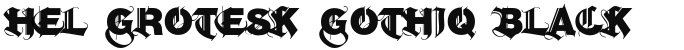 Hel Grotesk Gothiq Black