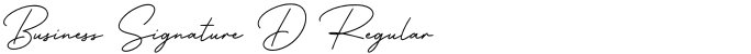 Business Signature D Regular