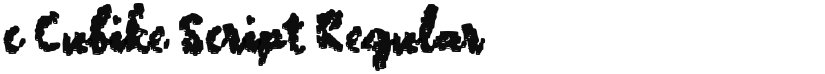 c Cubike Script font download
