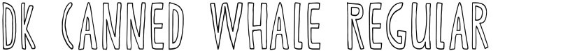DK Canned Whale font download