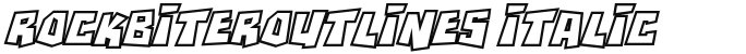 RockBiterOutlines Italic
