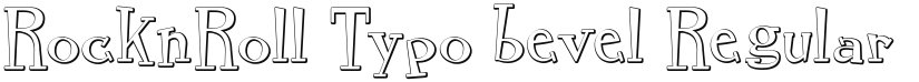 RocknRoll Typo bevel font download