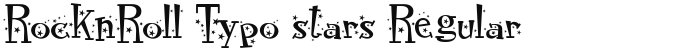 RocknRoll Typo stars Regular