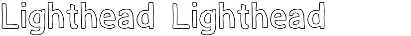 Lighthead font download