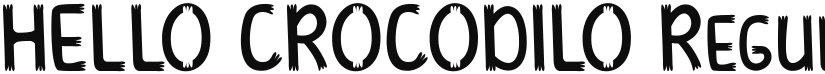 HELLO CROCODILO font download