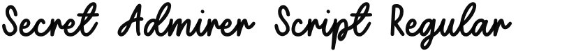 Secret Admirer Script font download