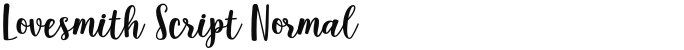 Lovesmith Script Normal