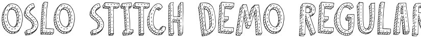 Oslo Stitch DEMO font download