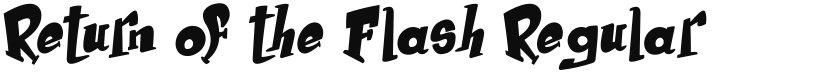 Return of the Flash font download