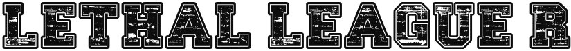 Lethal League font download