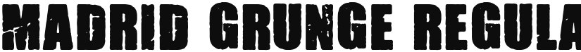 Madrid Grunge font download