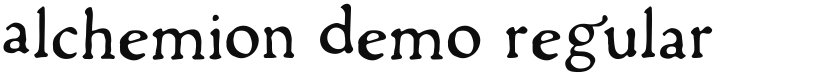 Alchemion Demo font download