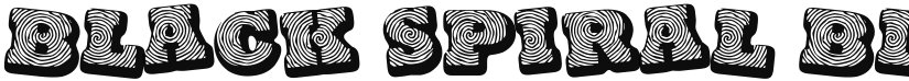 Black spiral font download