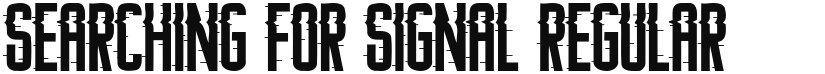 Searching For Signal font download