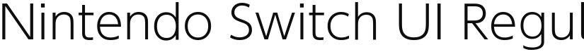 Nintendo Switch UI font download