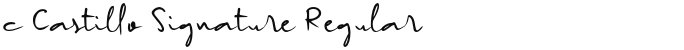 c Castillo Signature Regular
