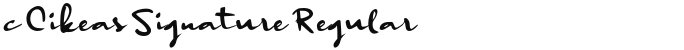 c Cikeas Signature Regular