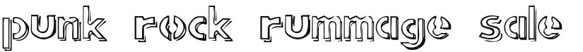 punk rock rummage sale font download